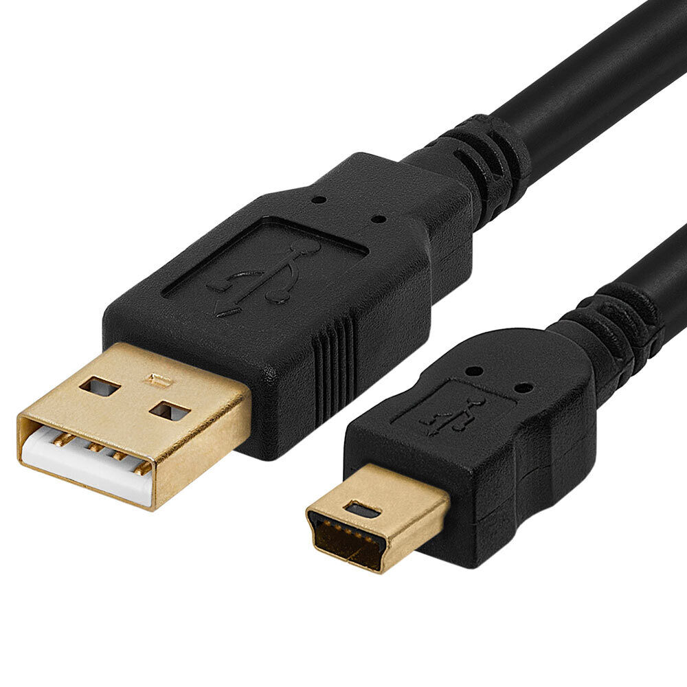 2 Pack Mini USB Cable USB Mini Data Lead Charging Cord Phone